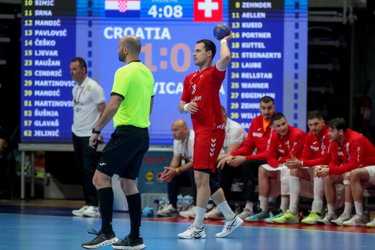 Hrvatska rukometna reprezentacija, prijateljska utakmica protiv Švicarske na Višnjiku