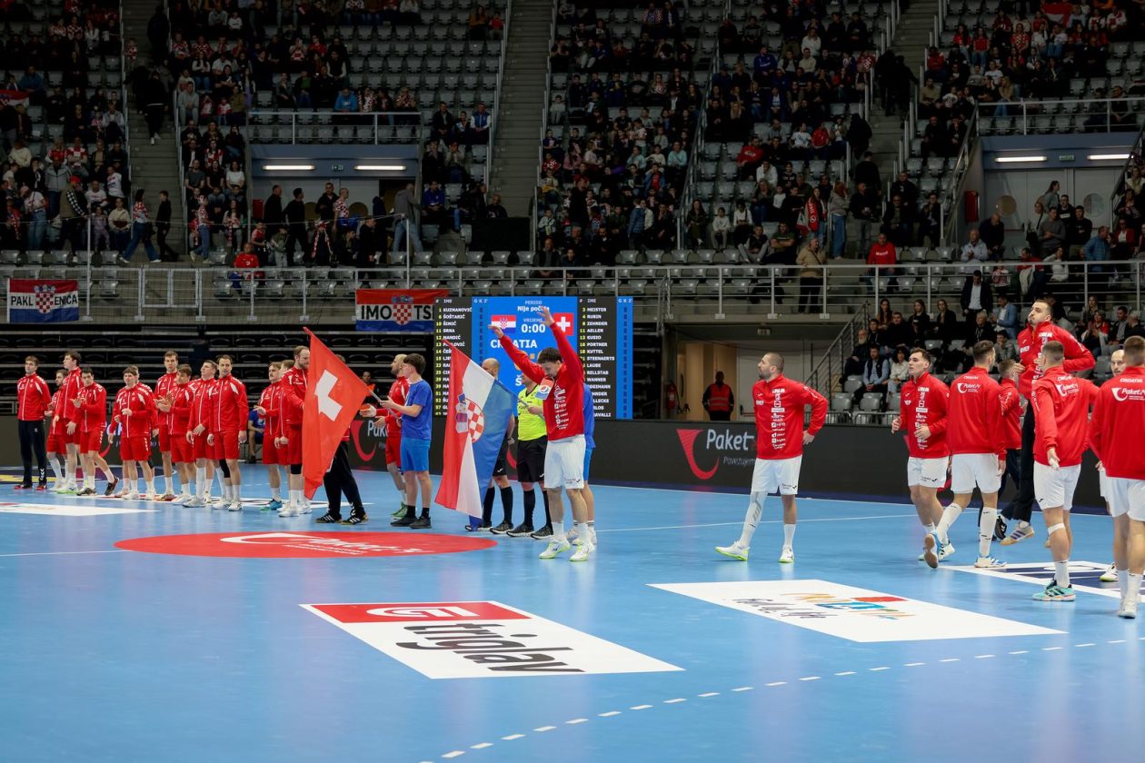 Hrvatska rukometna reprezentacija, prijateljska utakmica protiv Švicarske na Višnjiku