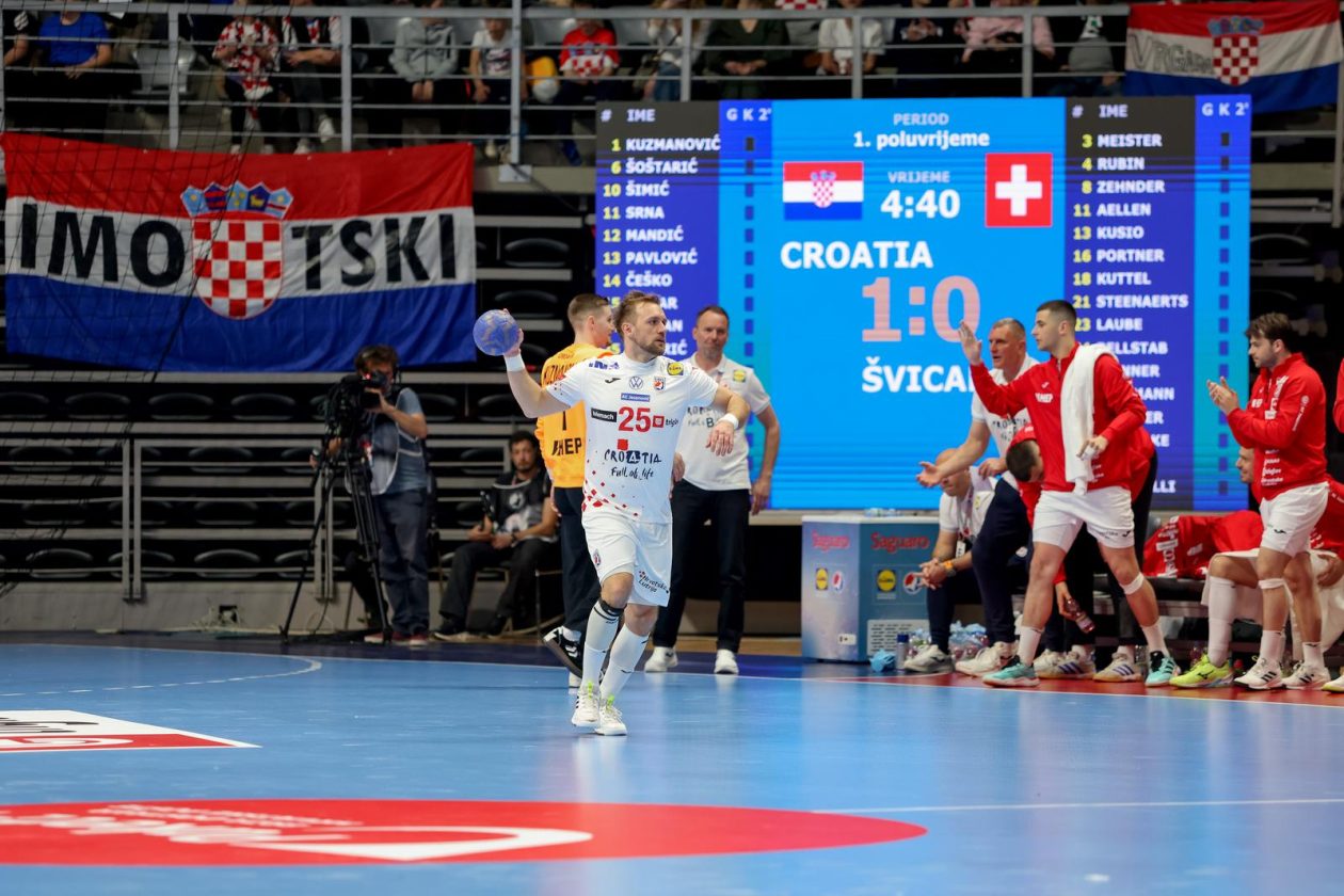 Hrvatska rukometna reprezentacija, prijateljska utakmica protiv Švicarske na Višnjiku