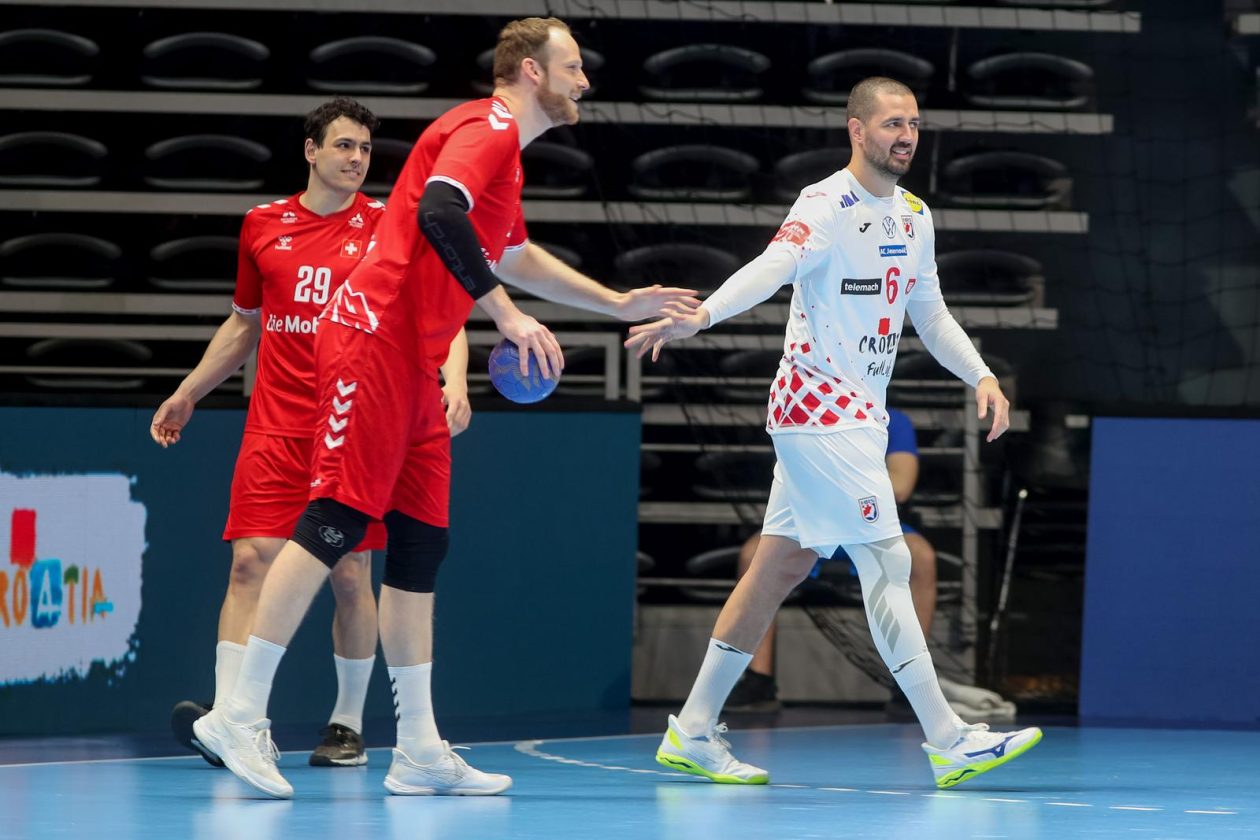 Hrvatska rukometna reprezentacija, prijateljska utakmica protiv Švicarske na Višnjiku