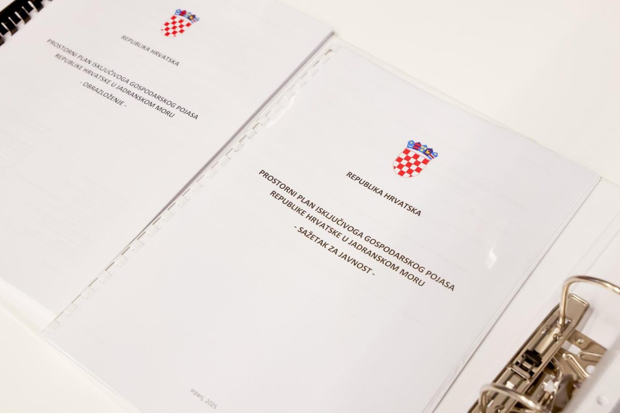 Zadar: Javna prezentacija Prijedloga Prostornog plana isključivoga gospodarskog pojasa Republike Hrvatske u Jadranskom moru