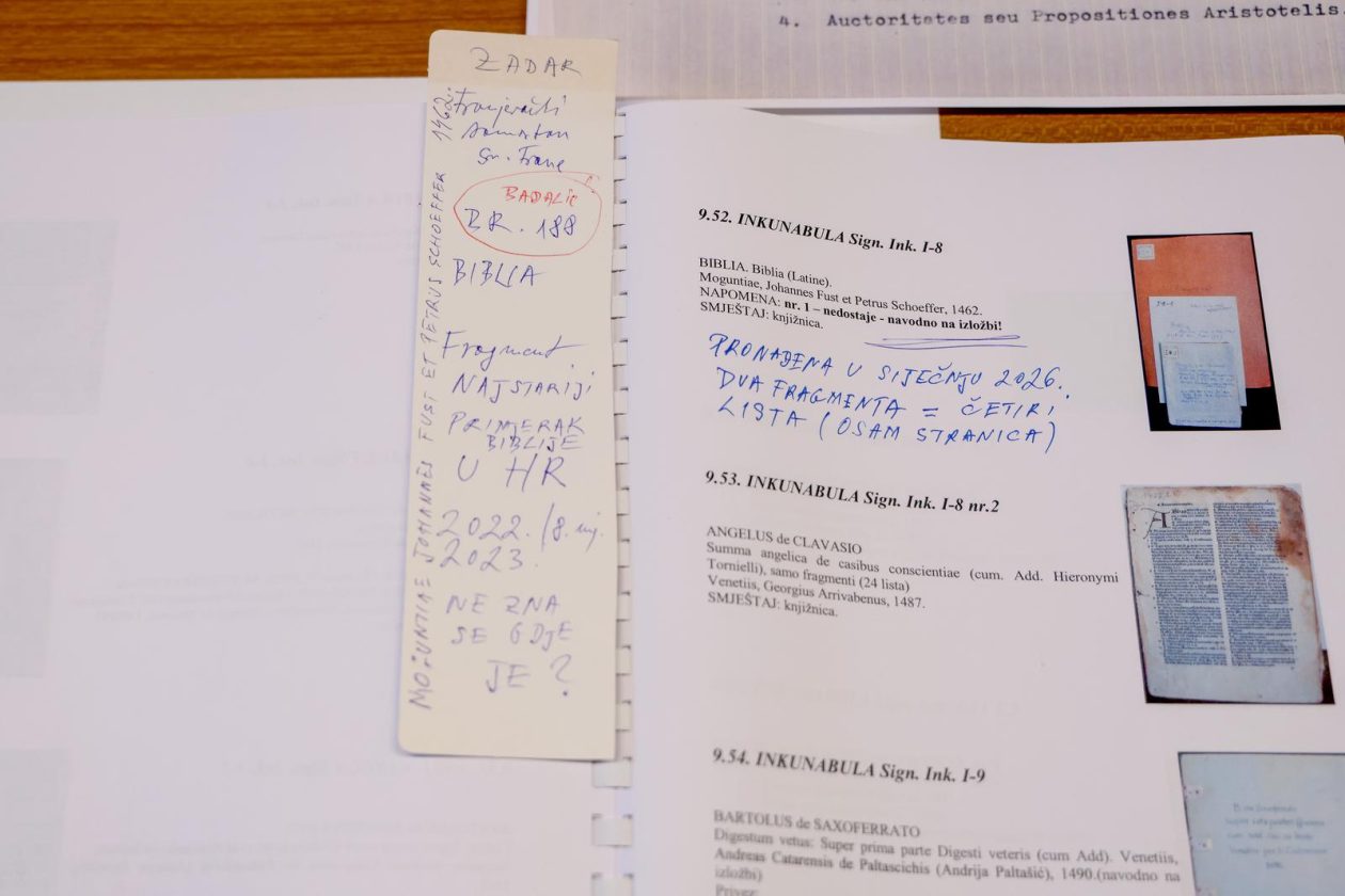 Zadar: Pronađena najstarija inkunabula u Hrvatskoj