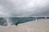 Zadar: Kiša i jugo u gradu