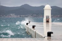 Zadar: Kiša i jugo u gradu