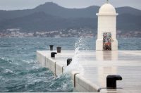 Zadar: Kiša i jugo u gradu