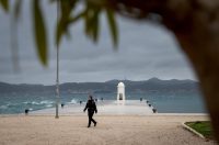 Zadar: Kiša i jugo u gradu