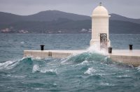 Zadar: Kiša i jugo u gradu