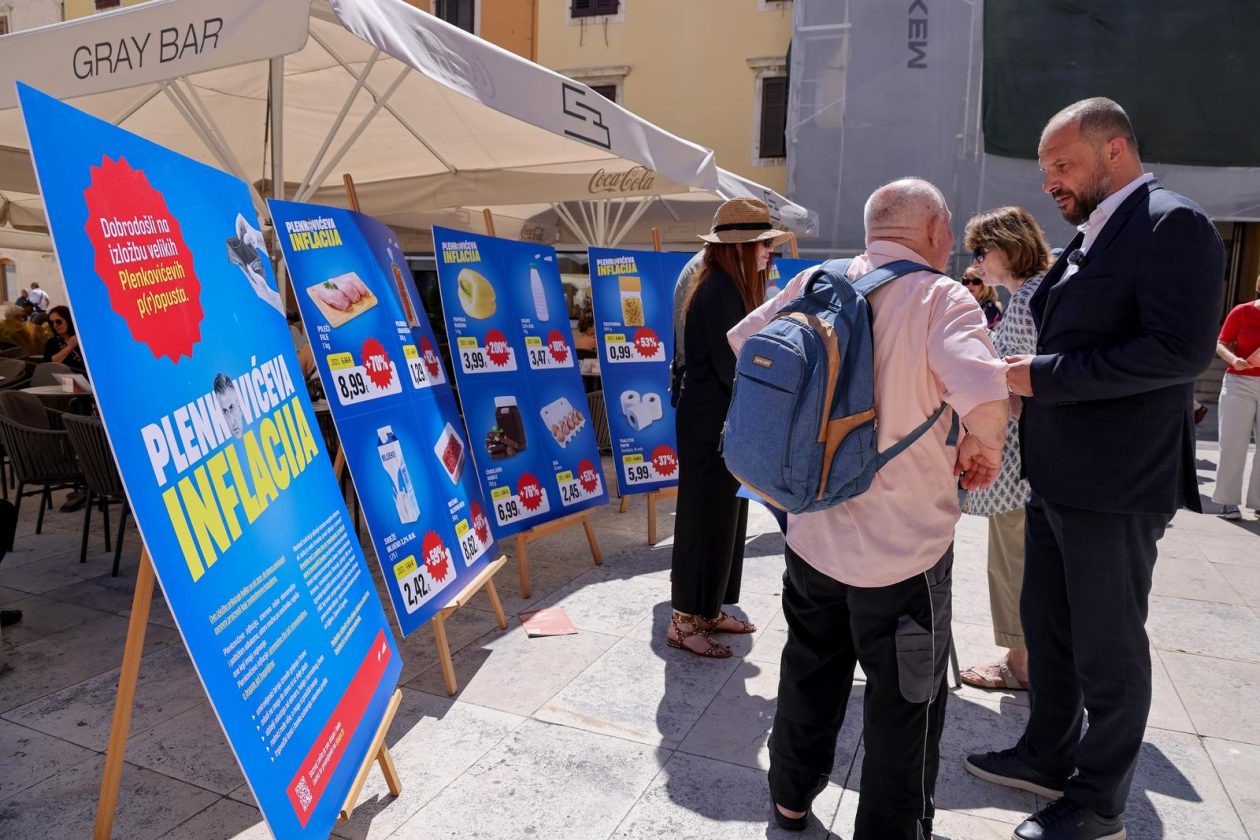 Zadar: Konferencija za medije povodom zajedničke kampanje SDP-a i Možemo! “Plenkovićeva inflacija“ Zadar: Konferencija za medije povodom zajedničke kampanje SDP-a i Možemo! “Plenkovićeva inflacija“