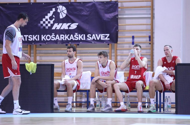 Opatija: Trening hrvatske košarkaške reprezentacije