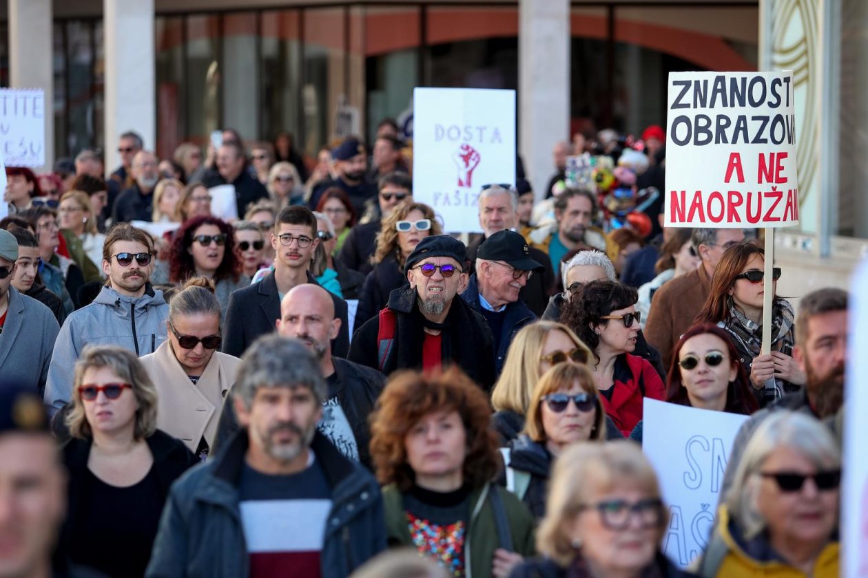 Zadar: Prosvjedni marš protiv fašizma