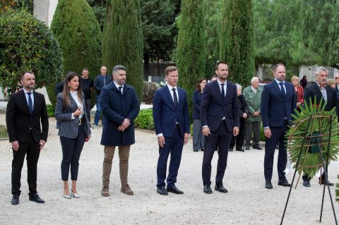 Zadar: Polaganje vijenaca povodom blagdana Svih svetih i Dušnog dana