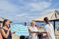 Podjela darovnog programa na Festivalu pijeska 2025., Arhiva TZG Nina Podjela darovnog programa na Festivalu pijeska 2025., Arhiva TZG Nina