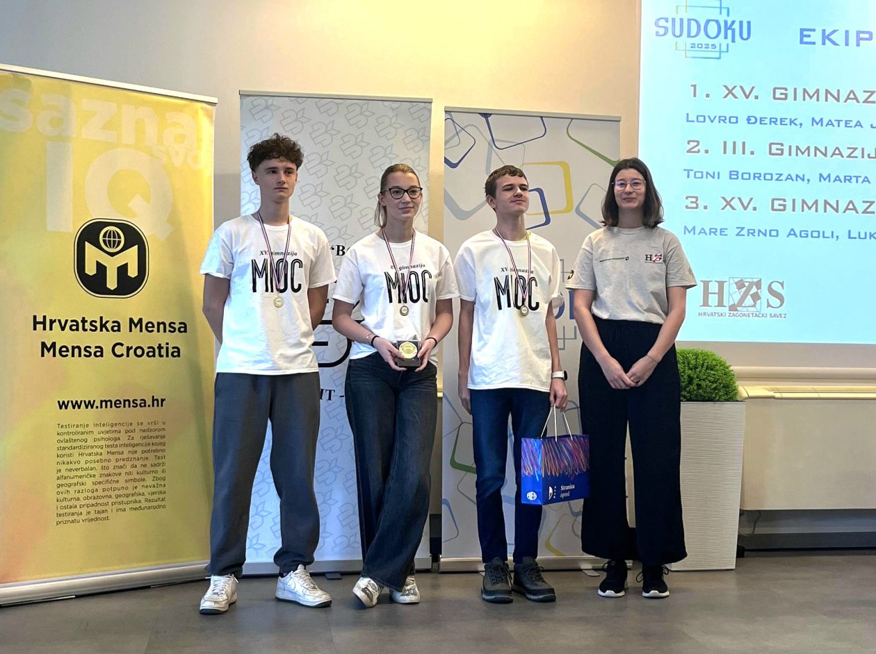 Sudoku2025 – ekipno juniori pobjednici Sudoku2025 – ekipno juniori pobjednici