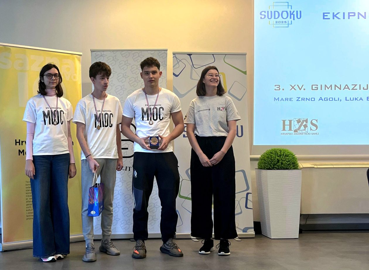 Sudoku2025-ekipno juniori trece mjesto Sudoku2025-ekipno juniori trece mjesto