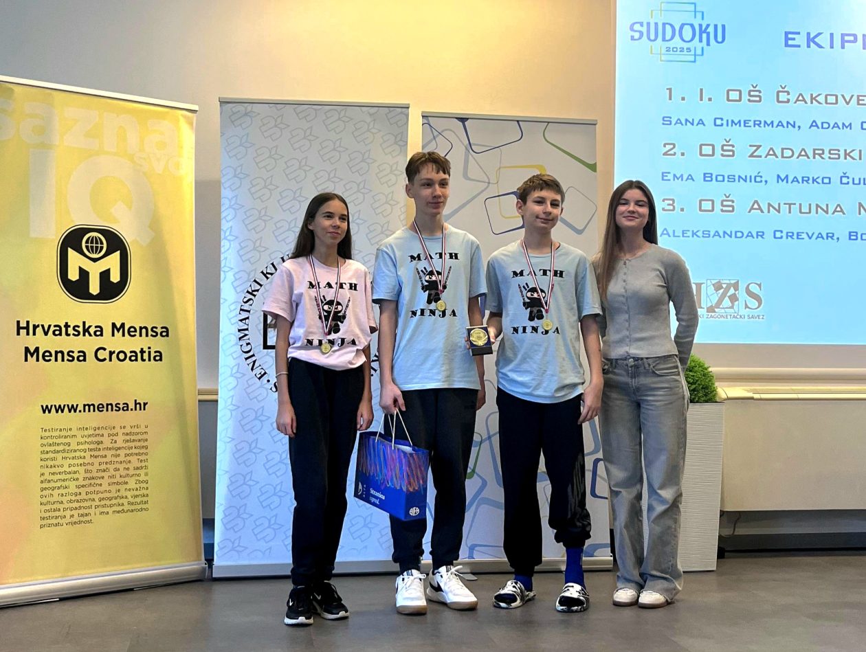 Sudoku2025 – ekipno kadeti pobjednici Sudoku2025 – ekipno kadeti pobjednici
