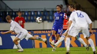 Bratislava, Slovacka, 110810.
Stadion Pasienky.
Medjunarodna  prijateljska nogometna utakmica 
Slovacka – Hrvatska.
Na fotografiji: Niko Kranjcar.
Foto: Ronald Gorsic / CROPIX