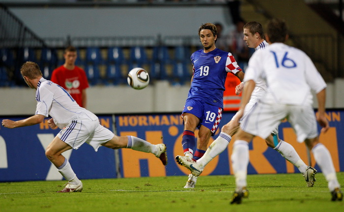Bratislava, Slovacka, 110810.
Stadion Pasienky.
Medjunarodna  prijateljska nogometna utakmica 
Slovacka – Hrvatska.
Na fotografiji: Niko Kranjcar.
Foto: Ronald Gorsic / CROPIX