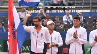 Otvorenje polufinalnog susreta Davis Cupa između Hrvatske i SAD-a