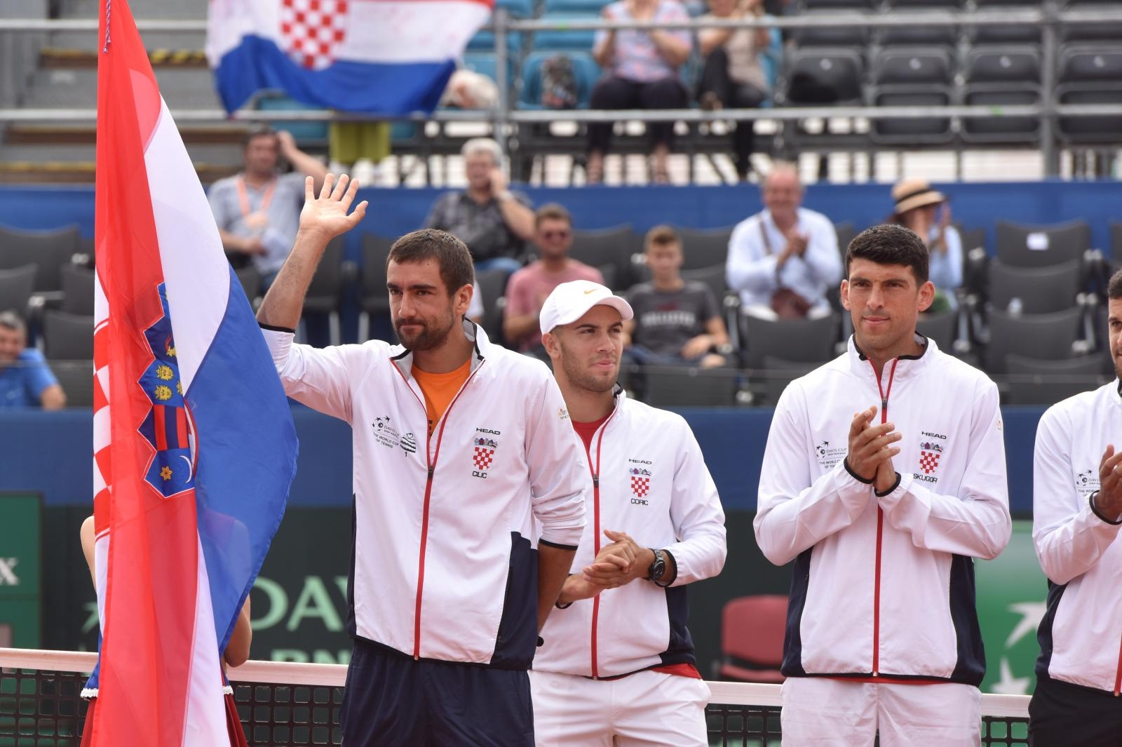 Otvorenje polufinalnog susreta Davis Cupa između Hrvatske i SAD-a