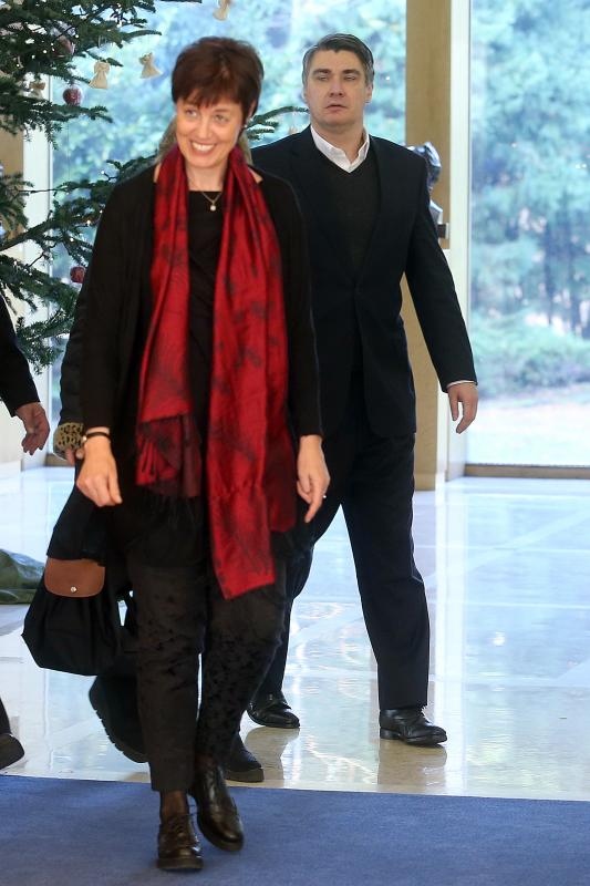 Predsjednica RH primila predstavnike Domoljubne koalicije i Hrvatska raste na konzultacije. Foto: Goran Stanzl/PIXSELL