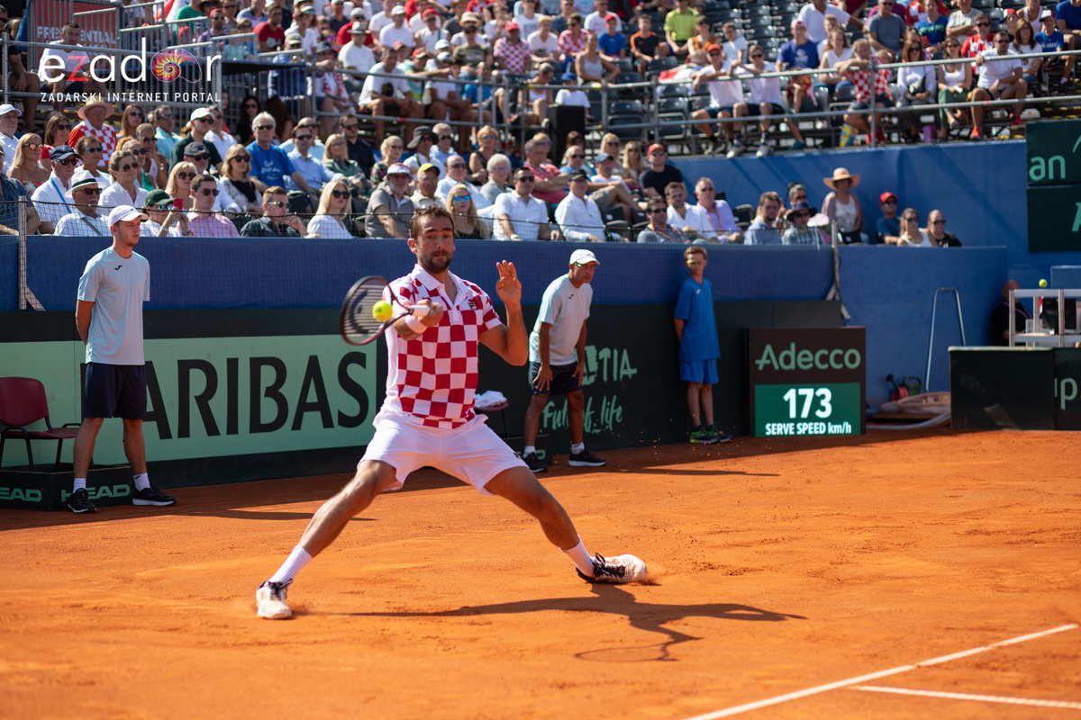Davis Cup: Vruća navijačka atmosfera u meču Ćilića i Querreya
