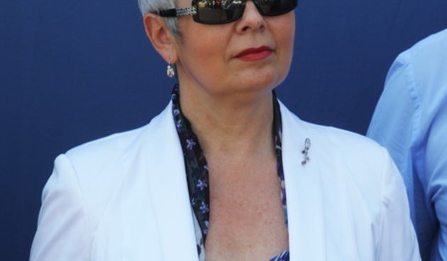 Zadar, 170710.
Jadranka Kosor pustila je u rad sustav za navodnavanje na poljoprivrednom podrucju Bastica.
Foto: Vladimir Ivanov / CROPIX