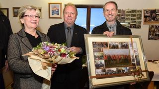 U Lovackom domu u Rastanima odrzana je proslava 20 godina neprestanog humanitarnog rada Marion i Manfred Nurnberger iz Savezne Republike Njemacke donatora bolnickih kreveta raznim bolnicama i institucijama. Photo: Dino Stanin/PIXSELL