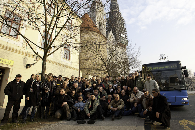 Zadarski branitelji na prosvjedu u Zagrebu 26. veljace 2011, Foto: Leo Banic Zadarski branitelji na prosvjedu u Zagrebu 26. veljace 2011, Foto: Leo Banic