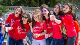 Ludijada maturanata na zadarskoj rivi 17. svibnja 2016. Foto: Bojan Bogdanić