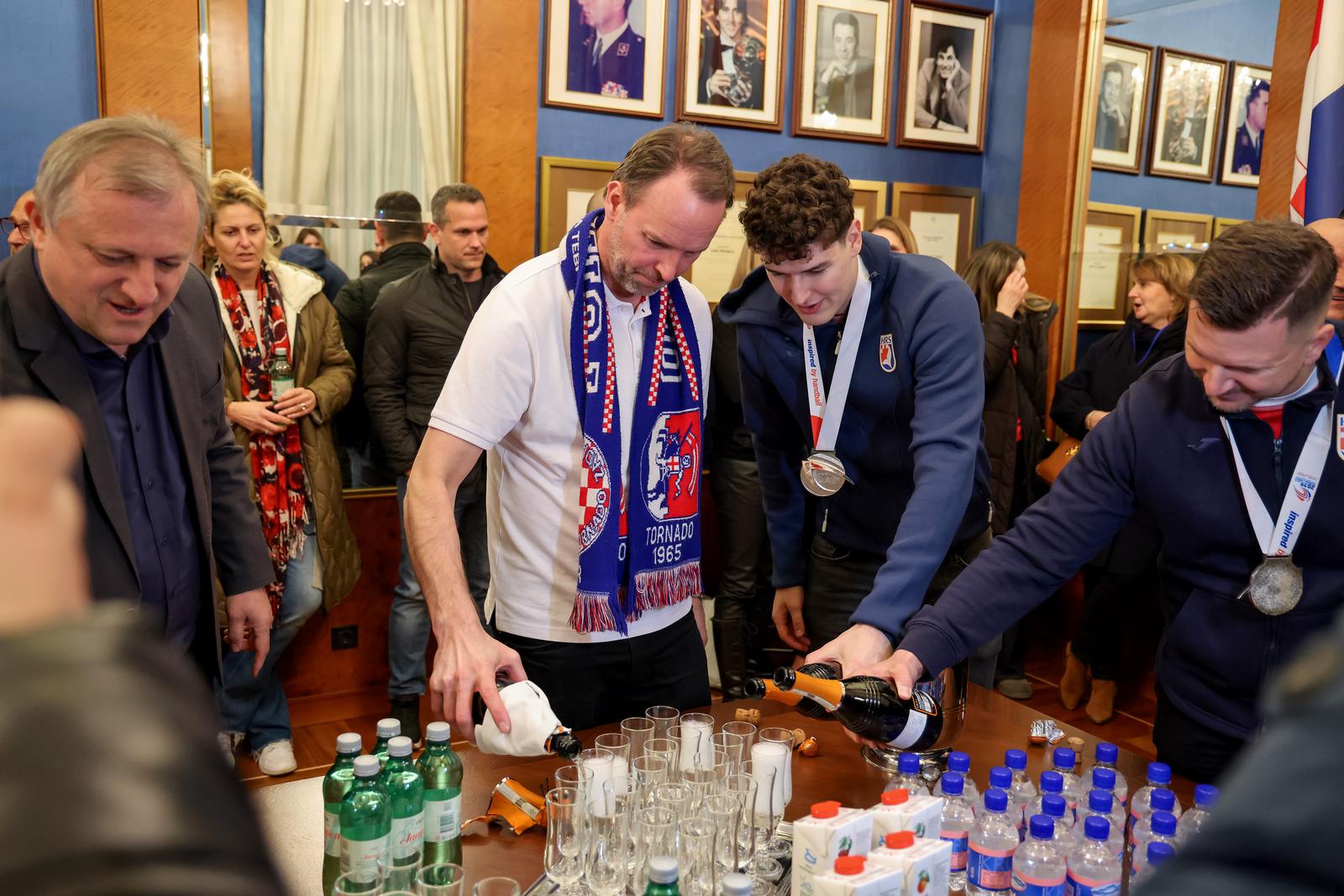 Doček rukometaša u Zadru Doček rukometaša u Zadru
