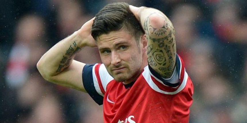 Olivier Giroud, foto: dailymail.co.uk Olivier Giroud, foto: dailymail.co.uk