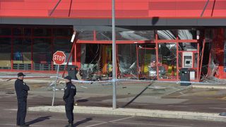 Raznesen bankomat u sklopu Plodina na Žmirićima Raznesen bankomat u sklopu Plodina na Žmirićima