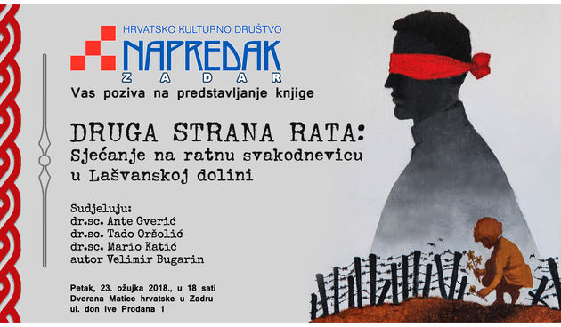 HKD Napredak organizira promociju knjige “Druga strana rata”