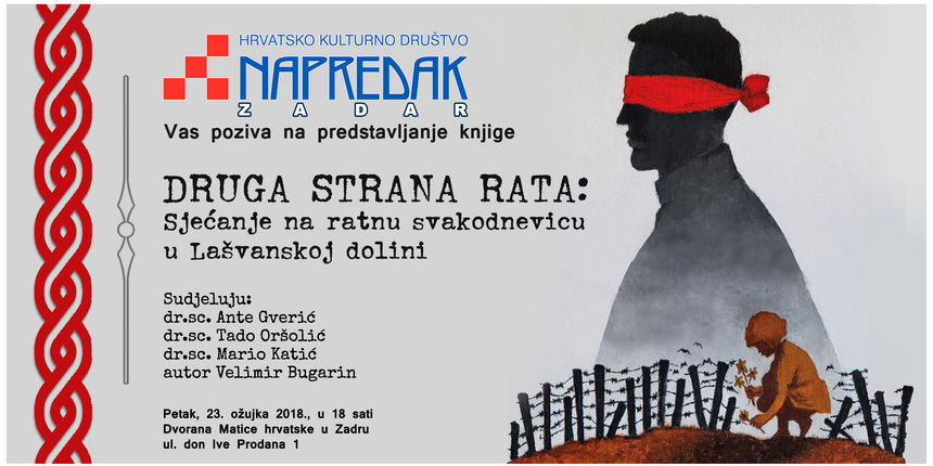 HKD Napredak organizira promociju knjige “Druga strana rata”