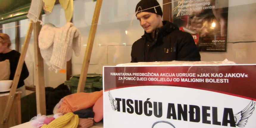 Udruga “Jak kao Jakov” u Zadru predstavlja humanitarnu akciju “Tisuću anđelčića” Udruga “Jak kao Jakov” u Zadru predstavlja humanitarnu akciju “Tisuću anđelčića”