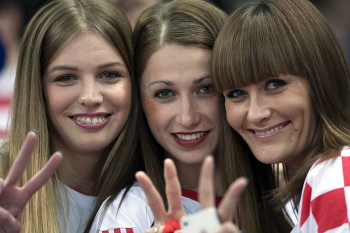 Barcelona 250113.
Gradska dvorana Palau Sant Jordi.
Svjetsko prvenstvo u rukometu za muskarce Spanjolska 2013.
Utakmica polufinala izmedju Hrvatske i Danske.
Na fotografiji: navijaci.
Foto: Ante Cizmic / CROPIX Barcelona 250113.
Gradska dvorana Palau Sant Jordi.
Svjetsko prvenstvo u rukometu za muskarce Spanjolska 2013.
Utakmica polufinala izmedju Hrvatske i Danske.
Na fotografiji: navijaci.
Foto: Ante Cizmic / CROPIX