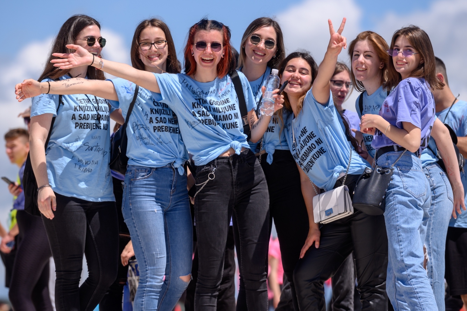 Zadarski maturanti obilježili kraj škole na rivi