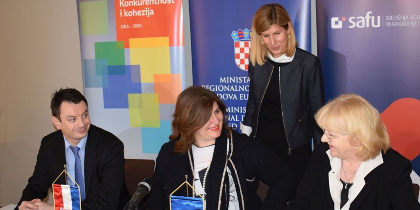 Potpisivanje Ugovora o dodjeli bespovratnih sredstava za izgradnju studentske menze sa studentskim paviljonima u Novom kampusu Sveučilišta u Zadru