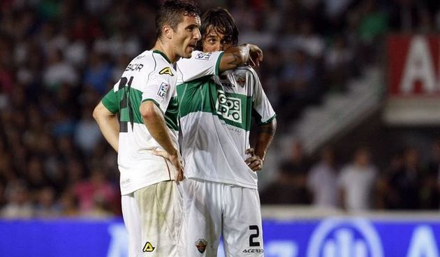 Albácar y Damián Suárez (Elche), foto: as.com