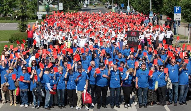 Vladi crveni karton od sindikata uz poruku da odstupe, foto: pixell.hr