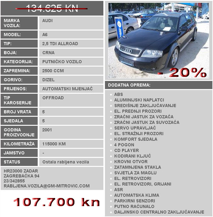 Audi A6 2.5 TDI Allroad