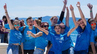 Ludijada maturanata na zadarskoj rivi 17. svibnja 2016. Foto: Bojan Bogdanić