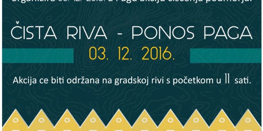 U subotu akcija čišćenja podmorja “Čista riva – ponos Paga” U subotu akcija čišćenja podmorja “Čista riva – ponos Paga”