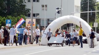 Sisak: Utrka solarnih automobila hrvatskih stukovnih škola
