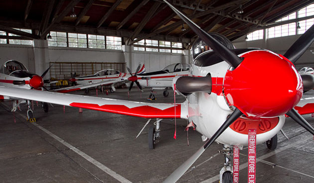 Eskadrila aviona 93. ZB Zemunik, Pilatus PC-9, foto: Leo Banić
