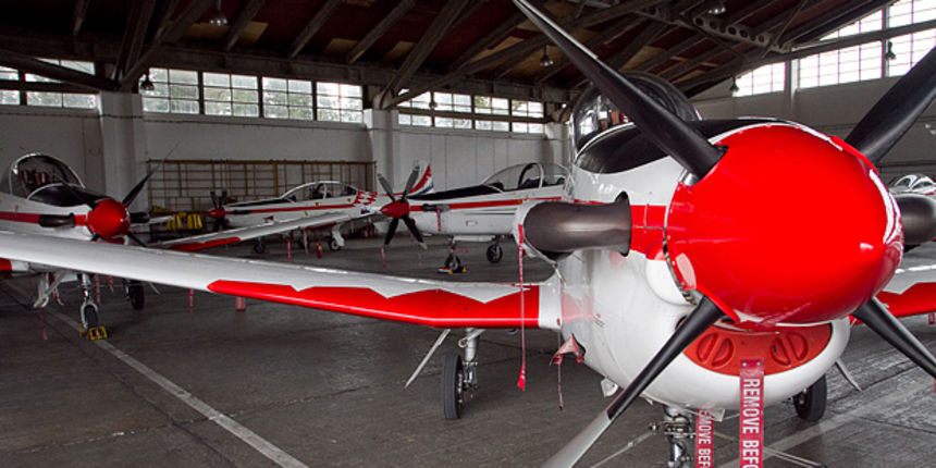 Eskadrila aviona 93. ZB Zemunik, Pilatus PC-9, foto: Leo Banić Eskadrila aviona 93. ZB Zemunik, Pilatus PC-9, foto: Leo Banić