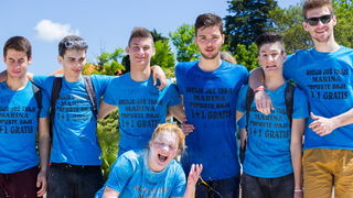 Ludijada maturanata na zadarskoj rivi 17. svibnja 2016. Foto: Bojan Bogdanić