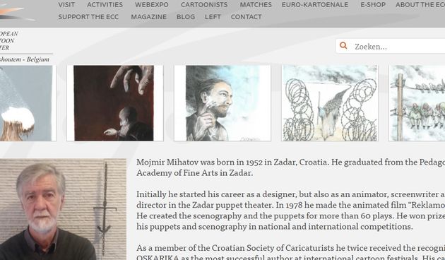 Mojmir Mihatov samostalno izlaže u Europskom centru karikatura