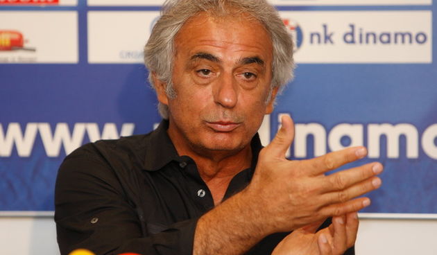 Zagreb, 250810.
Stadion u Maksimiru, Maksimirska 128.
Konferencija za medije Dinamovog Trenera Vahida Halihodzica uoci sutrasnje utakmice pretkola Europske lige sa madjarskim Gyor-om.
Foto: Ronald Gorsic / CROPIX