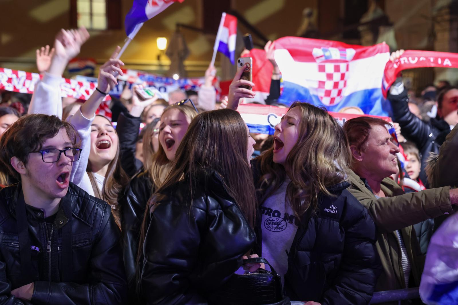Doček rukometaša u Zadru Doček rukometaša u Zadru